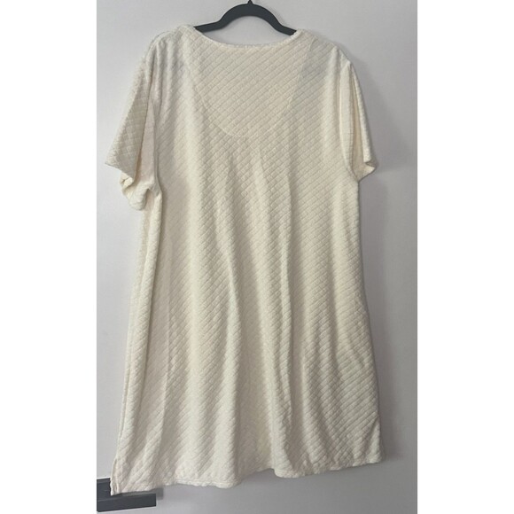 Sunday Brunch Wm's 2-Pocket Butter Yellow Short‎ Sleeve Zip-Up Waffle Weave Robe - Picture 2 of 6